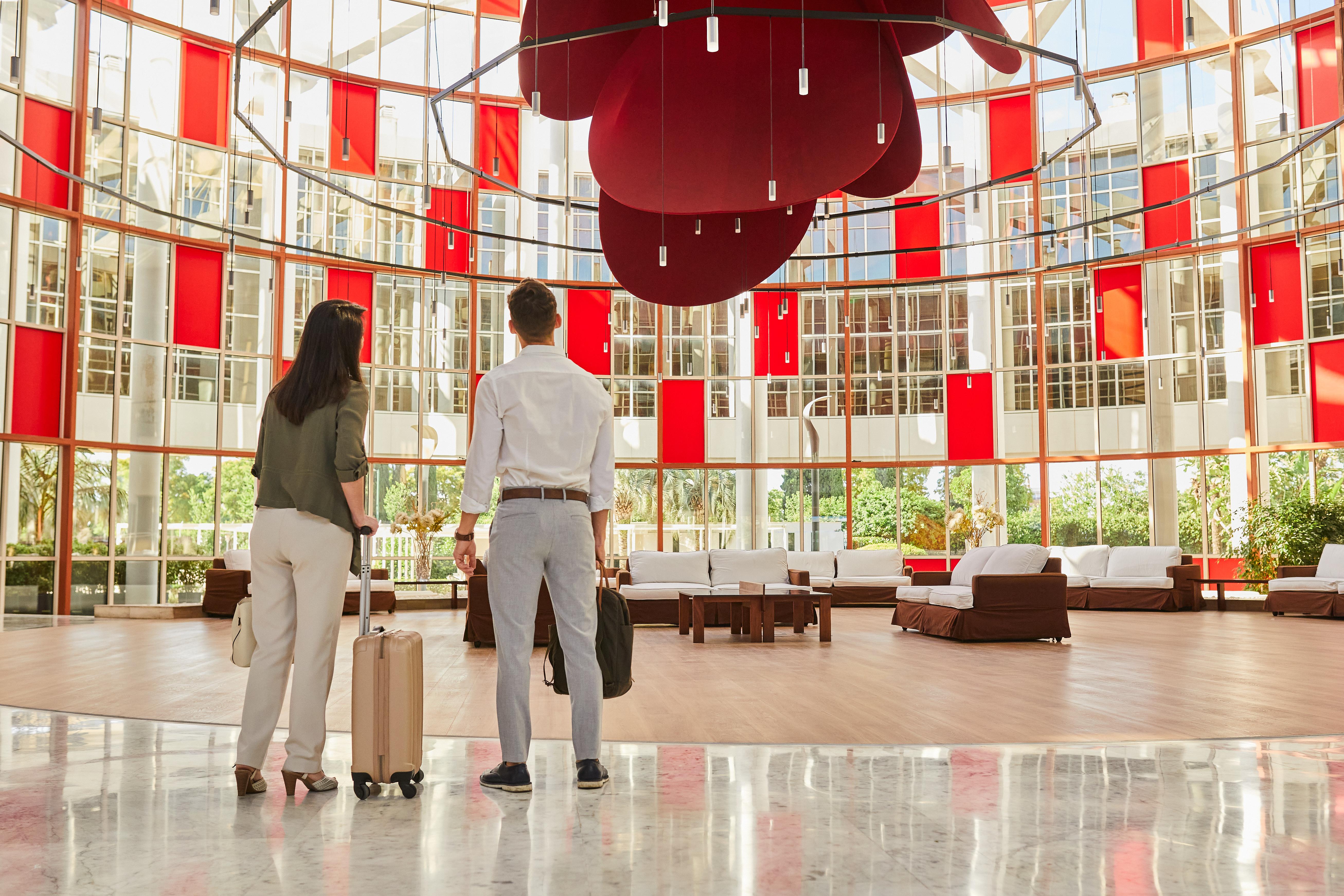 Silken Al-Andalus Palace Sevilla Exterior foto The hotel lobby